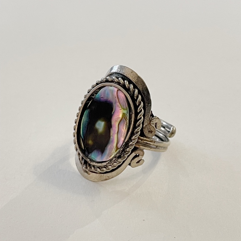 Abalone Adjustable Ring - image 1
